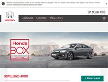 Tablet Screenshot of honda-melun.com